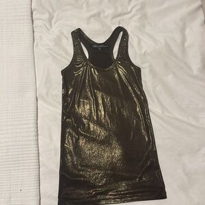 Zara chrome mettalic tank top